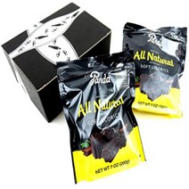 Panda All Natural Black Licorice 7 oz Bags in a BlackTie Box (Pack of 2), 1