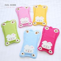 이솔홈 바니 아동 천연라텍스 베개, 핫핑크