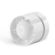 인라인 덕트 팬 HVAC 배기 흡입 저소음 풍량 91m 3/h 지하실 욕실 주방용, 한개옵션0