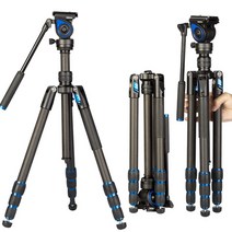 CASSORY 카본 파이버 카메라 삼각대 오일 헤드 전문 17 59 삼각대 360도 동적, 상세페이지 참조