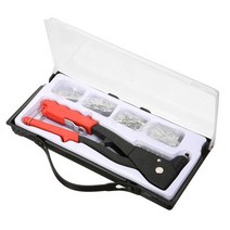 audew rivet gun kit heavy duty riveter set pop rivet gun 100pcs blind rivets assortment kit 손 도구 riv, 로즈 골드