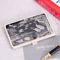 십장생학 자개명함케이스 남자명함케이스 자개명함집, 선물포장X, T9자개명함케이스(십장생학)