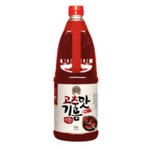 덕화푸드 고추맛 기름, 1.8L, 4개