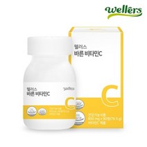 [웰러스] 바른 비타민C 1병 (3개월분) / 인디언구스베리 추출 NO 화학첨가물, 90정, 76.5g, 1개