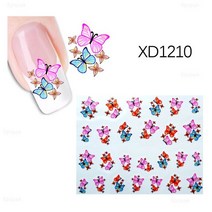 물전사지 포스기용지 포스용지 카드단말기용지 상장만들기워터 네일 데칼 6.5x5.2cm 고양이 나비 동물, 01 1210