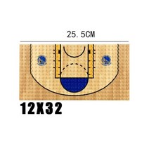 농구대 농구골대 가정용 실내 농구 코트 베이스 플레이트 빌딩 블록 피규어 골 프레임 축구장 건설 벽돌, 03 다크 그레이