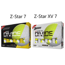스릭슨 반반 골프공 지스타 디바이드 2종 택1 / Srixon Z-Star DIVIDE Golf Ball, Z-Star XV 7 (흰색케이스)