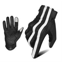 베마르 천연가죽 오토바이장갑 클래식 바이크 클러브, L, 베이직-블랙