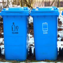 재활용 스티커 쓰레기 글자 스티커(음식물쓰레기 흰)