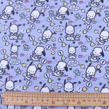 천원단 원단천 너비 145cm Sanrio Pochacco 일본 폴리 에스터 코튼 원단 바느질 옷 패치 워크 퀼트 DIY 재, 04 4_01 0.5yard (45X140cm)