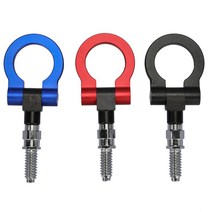 자동차 변형 트레일러 후크 레이싱 트레일러 후크 장식 트레일러 후크 앞 범퍼 Bmw E36 E39 E46 E92 E91 E9, 03 black