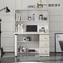 [장인가구] 오스카 편수책상서랍장세트, 색상:워시