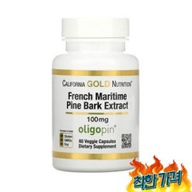 3개X 캘리포니아뉴트리션 파인 바크 소나무 껍질 100mg 60