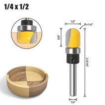 밀링커터 6mm6 35mm8mm 섕크 보울 앰프 트레이 라우터 비트 1 18quot 코, 6.35x12.7mm