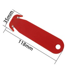 다기능 휴대 양날 안전 박스 커터 멀티 도구 블레이드 롭 필름 커팅 나이프 DIY 아트 문구 종이 1 개, 02 Red