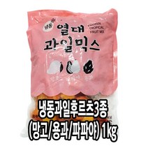 다인 냉동 열대과일 3종 믹스 1kg 망고 용과 파파야 [2309-0]3종열대과일믹스 1kg