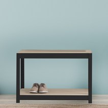 베란다선반 팬트리장 철제수납장 2단 900 x 300 x 600, 블랙