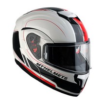 [MT헬멧] ATOM SV RACELINE EVO WHITE/BLACK/RED 아톰 레이스라인 에보 유광 화이트/블랙/레드