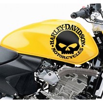 할리데이비슨 스티커 hd_17, 실버{은색}