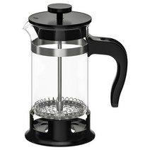 커피포트유리 IKEA UPPHETT 우푸타 주전자 다관 04L 핸드 2729090009, 스텐레스 /유리 400ml