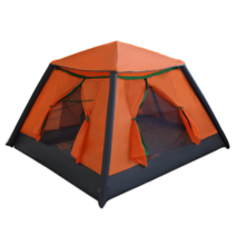 DEEKAILE 에어텐트 3-4인승 에어텐트 공기주입식 원터치텐트, 오렌지