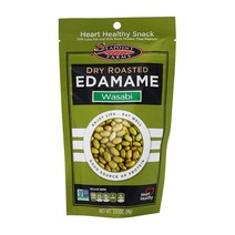 씨포인트 팜 드라이 로스티드 에다마메 와사비 99 g Dry Roasted Edamame Wasabi 35 oz 트랜스지방 0g 고단백질 풋콩 간식, 1개