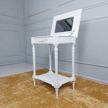 [끌리움] 프렌치 화이트 엔틱 콘솔 화장대 패물 정리함 수납장