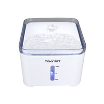 토니펫 스프링풀 반려동자동 급수 정수기 2L, 1개