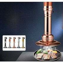 시로코 팬 환풍기 고깃집 후드 닥트 연기 풍로, 금 두꺼운 튜브 + 30cm 덮개