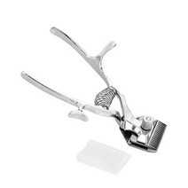 강아지 커브가위 발바닥 바리깡 요술가위 애견 미용 가위 애완 동물 헤어 클리퍼 고양이 개 손질 트리머 전문 동물 사 39s 수동 클리퍼 면도기 면도기 커터 애완 동물, 찢어진 조각