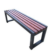야외 의자 정류장 벤치 평벤치 옥외용 공원 정원 조경, 180X40X45브라운