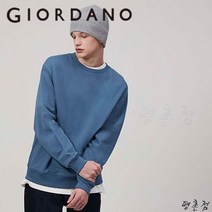 지오다노_평촌점_ 릴랙스핏의 봄 가을 기모 없는 솔리드 맨투맨