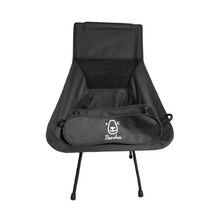 베어버스 휴대용 접이식 캠핑용품 롱 릴렉스 체어 캠핑의자, 블랙, 1개