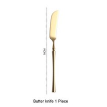 18/10 스테인리스 서양식 식기 나이프 스푼 포크 티스푼 젓가락 세척기 안전 세트, Butter knife