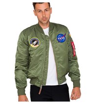 알파 인더스트리 MA 1 VF NASA 바람막이 블루종 항공점퍼