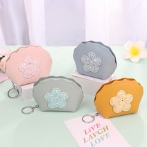 스팽글 크로스백 스팽글가방 반짝이 플라워 PU 가죽 동전지갑