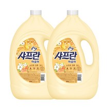 샤프란 아로마 섬유유연제 소프트코튼 본품 3.1L x 2개