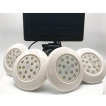 방수 장식용 LED 태양열 충전 풀 조명 오목한 수지 RGB 멀티 컬러 2 년 보증 ABS PC 자외선 방지 소, 02 3000K_01 4x7W