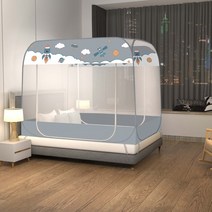 몽골게르텐트 대형 Yurt-모기장 무료 설치 접이식 360 전체 패키지 집 침실 캐노피 텐트 가정용 직물, 04 004_01 1.2x2.0m