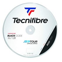 테크니파이버(Tecnifibre) 경식 테니스 가트 블랙 코드 200m 블랙 1.28mm TFR412