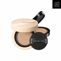 정샘물 에센셜 스킨 누더 커버레이어 쿠션 리필포함 (SPF50+ / PA+++) 수부지/복합성피부 얇은 쿠션 잡티 모공 커버지속, 21엔라이트