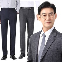 리빌모아 봄신상 세련된 노턱 사방스판 허리밴드 남성 구김없는 정장바지