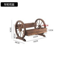 우물 장식 탄화 부식 방지 강화 나무 장식품, F