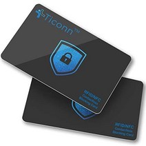 반 중 지갑 긴 ticonn rfid 차단 카드 - 4팩 프리미엄 비접촉식 nfc 직불