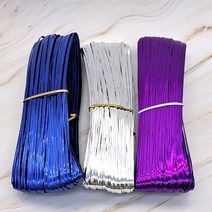 잘라쓰는 칼라타이 포장 트위스트 철끈 9종 택1 b0883, 화이트