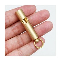 휘슬 황동 키 체인 순수 구리 수제 복고풍 성격 펜던트 야외 캠프, general whistle