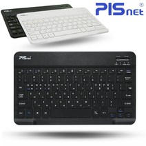 피스넷 [피스넷] 휴대용 슬림 미니 블루투스 키보드 블루키/휴대폰/핸드폰/태블릿/PC/키보드, 선택완료, 블랙