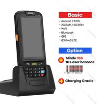 카드 포스기 POs 이지체크 단말기 신화포 4G 안드로이드 PDA POS 휴대용 단말기 재고 Honeywell 1D 2D QR, 06 1D Minde966 Charger_04 EU