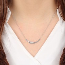 주얼리h 써지컬스틸 더블라인 목걸이