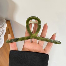 오버사이즈 집게핀 추동 머리핀 여 뒤통수 올림머리 상어핀 헤어 볼륨 다집게 머리핀